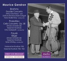 Maurice Gendron, cello. Koncerter af Brahms, Prokofiev, 1956, 1962
